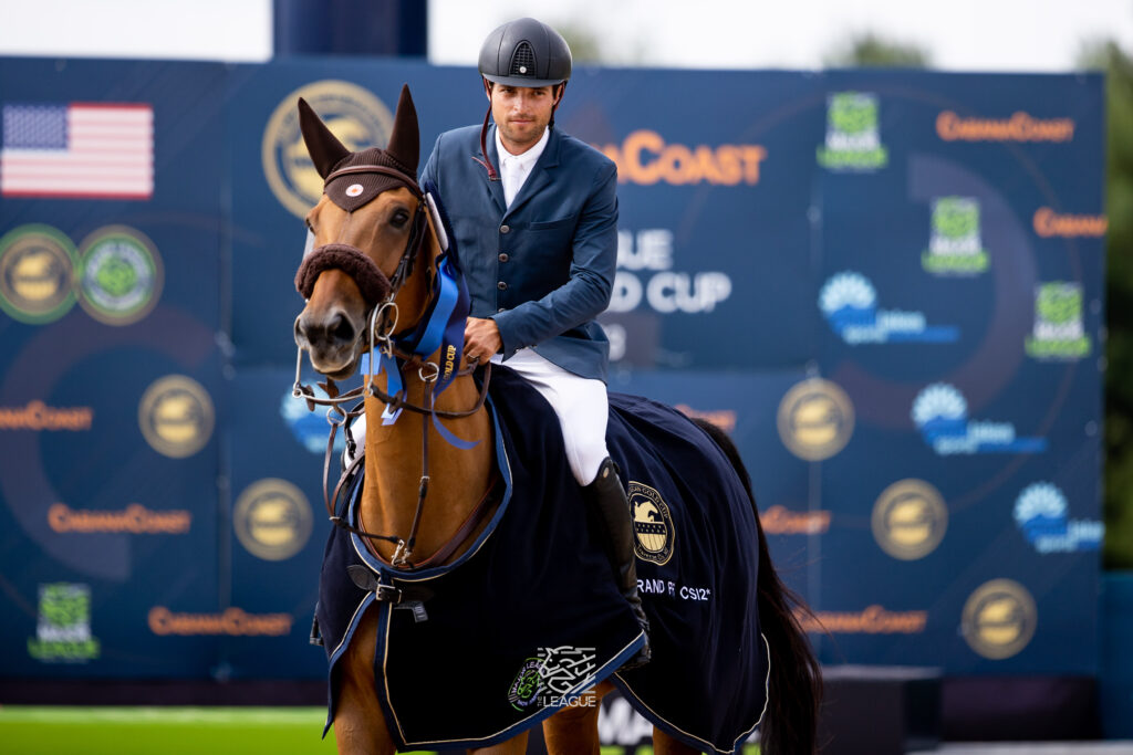 Daniel Bluman competing at Traverse City Horse Shows